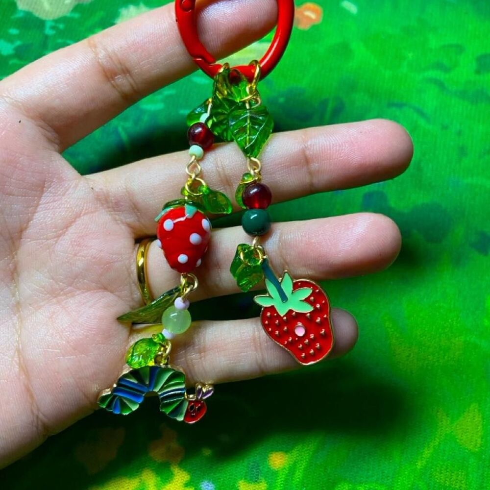 The hungry caterpillar keychain